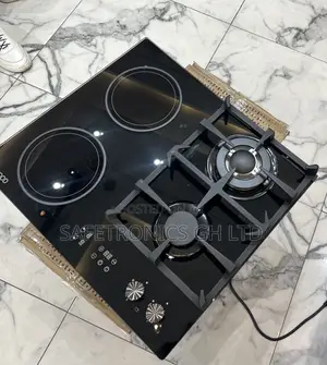 Energy Saving Kenwood 60cm Black 2 Gas 2 Electric Hob