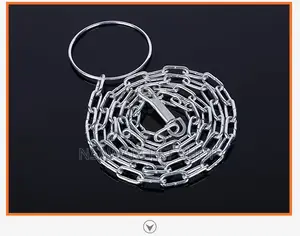 Ring Handle Pet Chain With Snap Hook