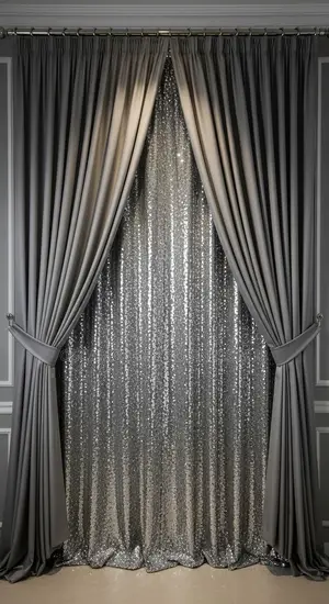 Chic Crest Modern Custom Design Window Curtain