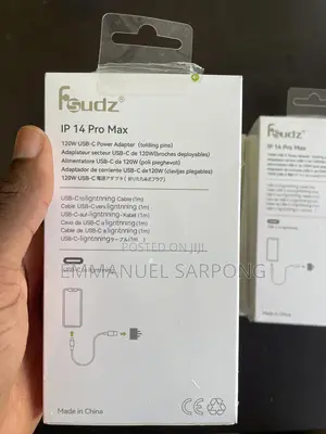 Fsudz 120w Usb-C Fast Charger + Lightning Cable