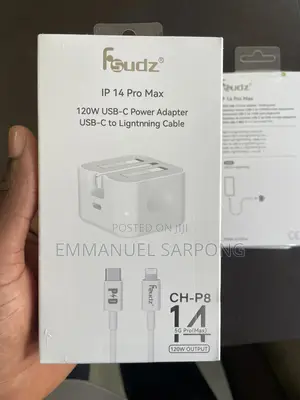 Fsudz 120w Usb-C Fast Charger + Lightning Cable