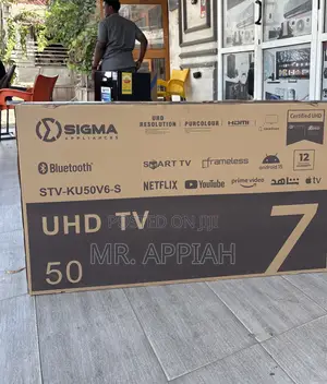 Brand New Sigma Sig-Ku50v6-S 50 Inch Uhd Smart Android Television.