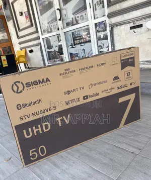 Fresh in Box Sigma Sig-Ku50v6-S 50” Uhd Smart Android Tv(Black)