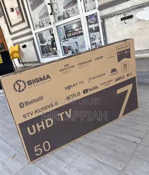 Newly in Stock Sigma 50 Inch Uhd Smart Android Tv(Sig-Ku50v6-S).