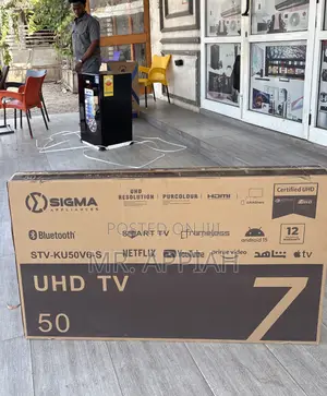 Affordable Sigma Sig-Ku50v6-S 50” Uhd Smart Screen Tv(Black) 