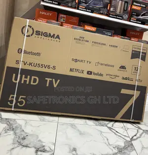 Get Original 55 Inch Sigma Led Android Smart Uhd Tv