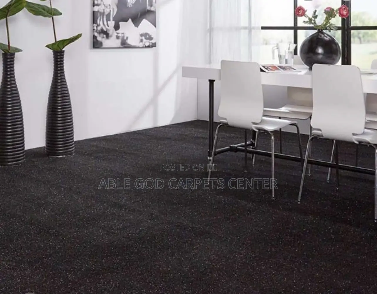 Pure Black Carpet