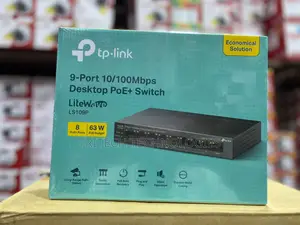 Tp-Link Ls109p 9-Port 100/100mbps Desktop Switch With 8-Port Poe