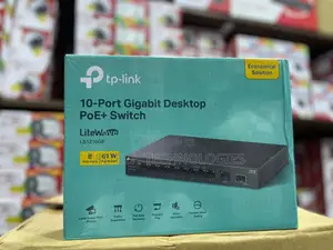 Tp-Link Ls1210gp 10-Port Gigabit Desktop Switch With 8port Poe 1sfp