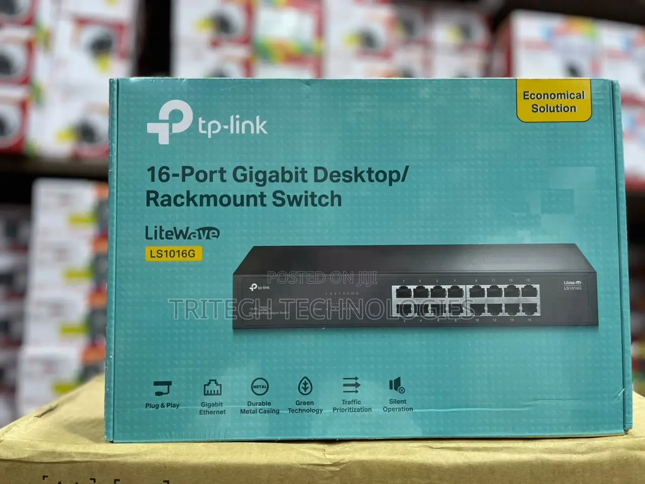 Tp-Link Ls1016g 16-Port Gigabit Desktop / Rackmount Switch