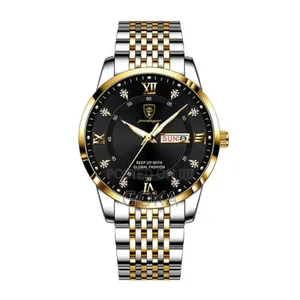 Poedagar Luxury Stain0less Steel Waterproof Luminous Quartz Watch