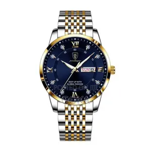 Poedagar Luxury Stain0less Steel Waterproof Luminous Quartz Watch
