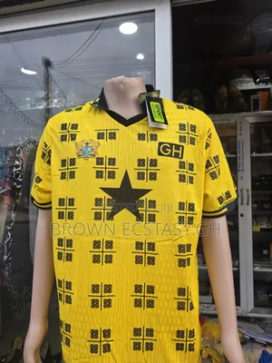 Ghana Adinkra Jersey (Available in Yellow or White)