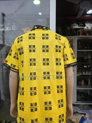 Ghana Adinkra Jersey (Available in Yellow or White)