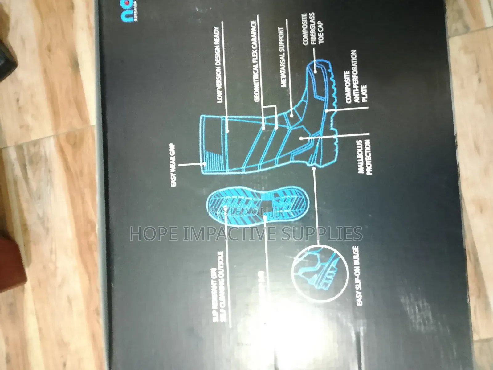 Noracomp Heavy Duty Safety Wellington Boots.