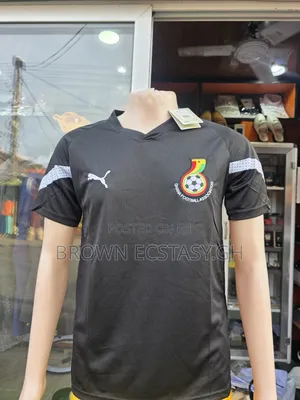Ghana Puma Jersey Top and Shorts (Available in Black or Red)