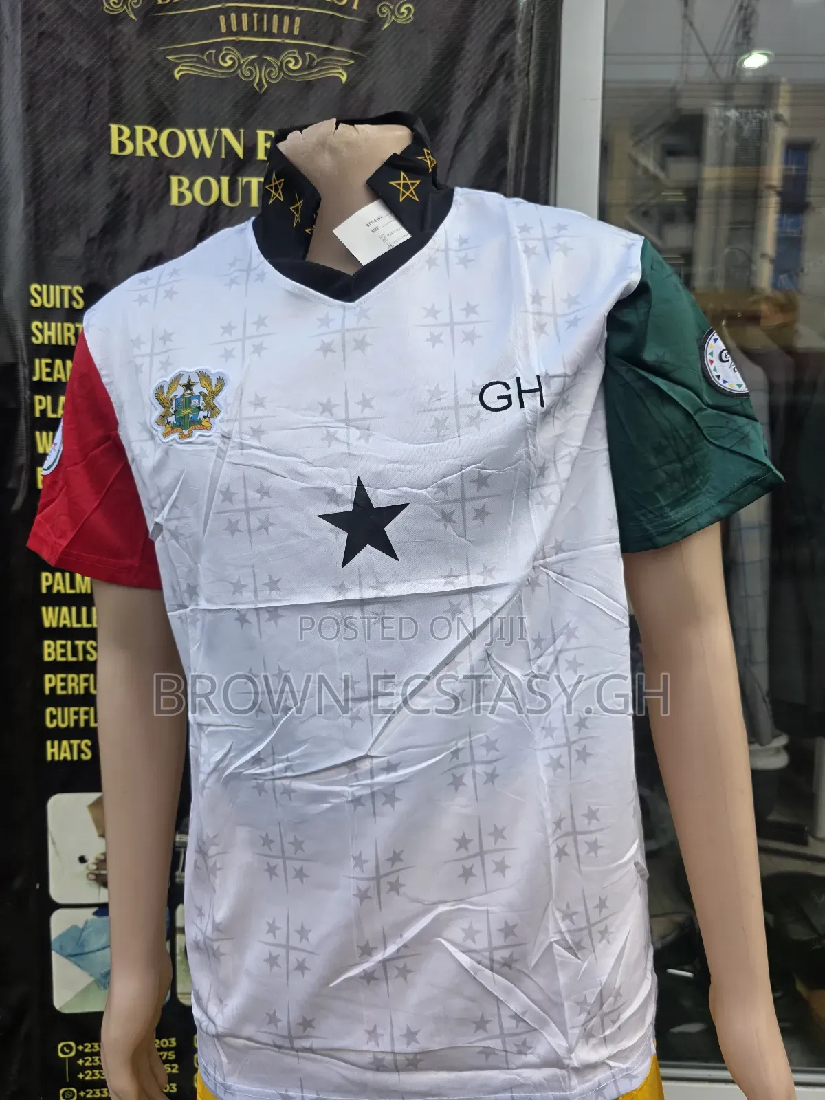 Ghana Retro Jersey (Swipe for More)