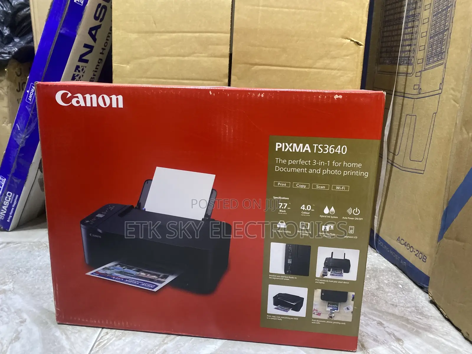 Canon Pixma Ts3640 3in1 Wireless Document and Photo Printer