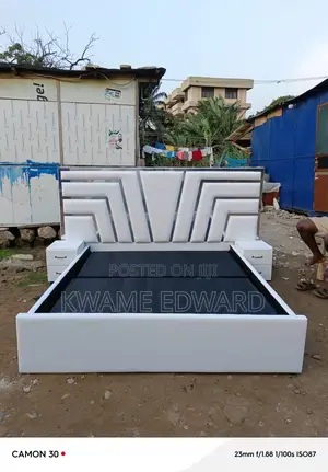 White Color Queen With Two Bedside Drawers Available