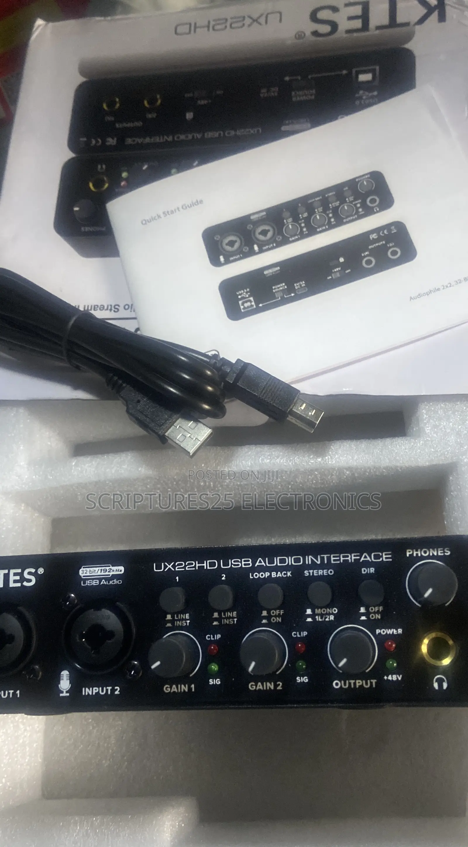 Professional Hd 32bit/19khz Soundcard (Ux22hd Sound Card)