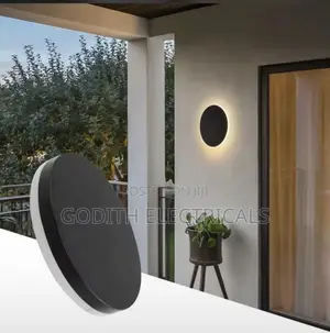 Round Modern Exterior Wall Light