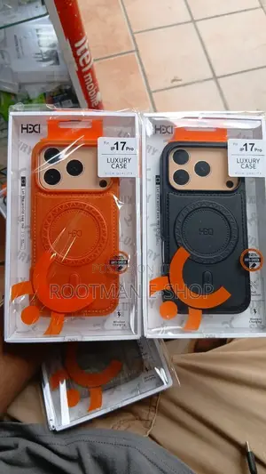 Premium Hdci Magnetic Stand Leather Case for iPhone 13 to 17 Pro Max