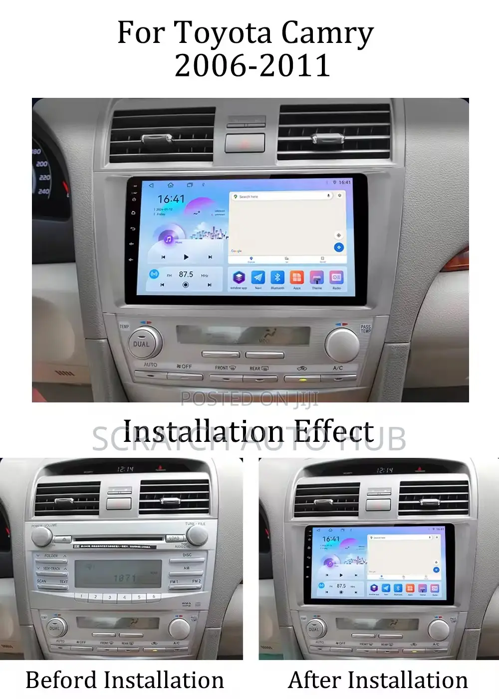 Toyota Camry 06/11 Android Screen Available
