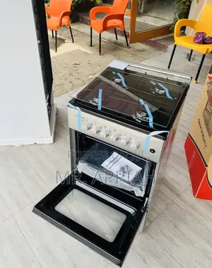 Sleek 50x50cm Gas Oven Volcano 4 Burner(Gray)