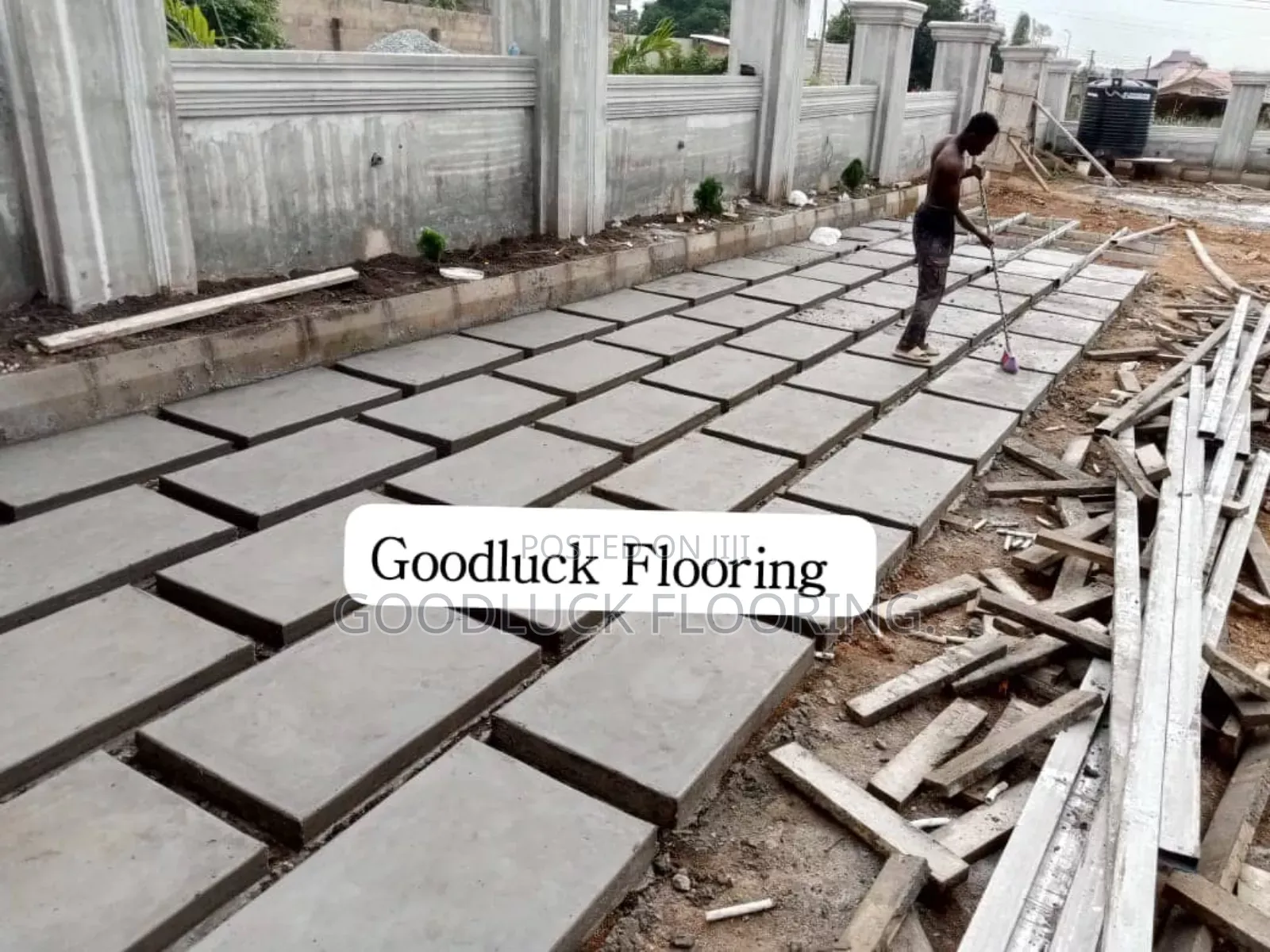 Concrete Driveway.