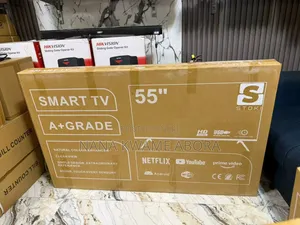 Brand New Frameless Smart Stoki Tv 55 Inches With Wifi and Bluetooth