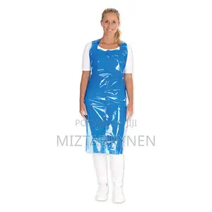 100 Blue Poly Disposable Aprons
