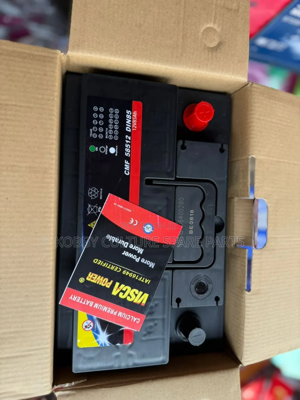 Original Brand New Car Battery Visca [15 Plate] Available For All Cars