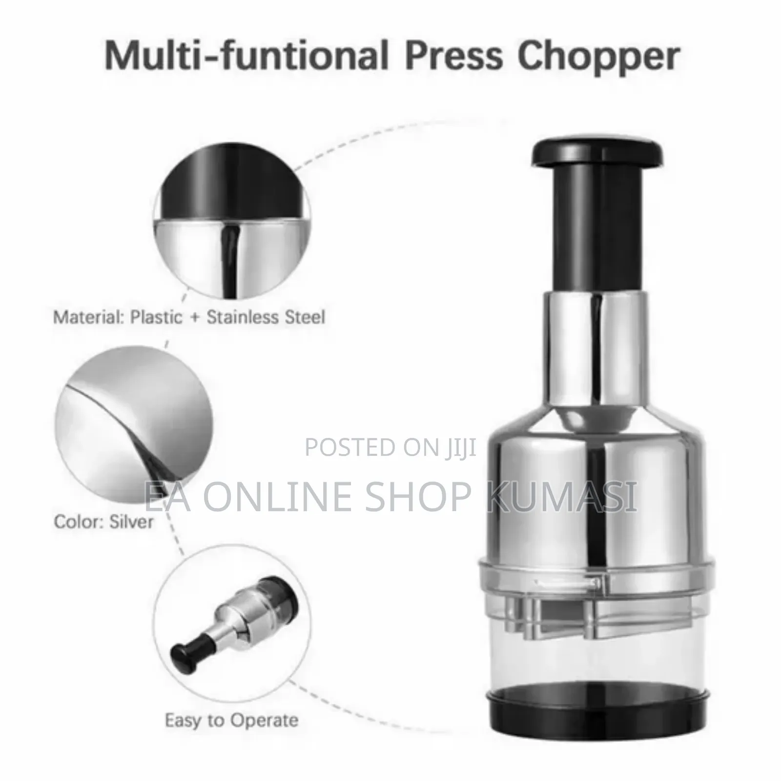Manual Food Chopper Slap Press Cooking Helper for Vegetables