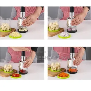 Manual Food Chopper Slap Press Cooking Helper for Vegetables