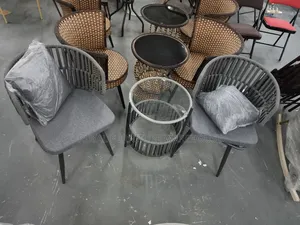2 Seater Dining Woven Rope Bistro Set (Xxz-99-101, 1+2)