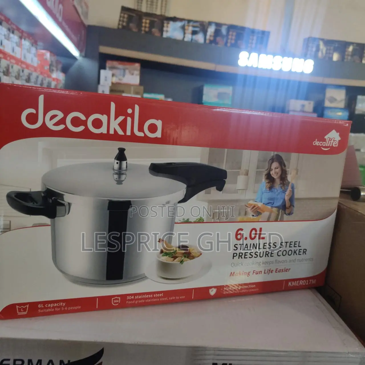 Decakila's Stainless Steel Pressure Cooker