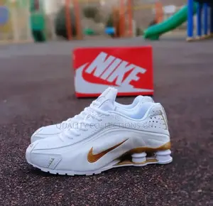 Nike Shox White Gold