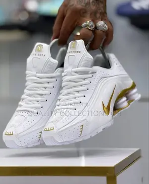 Nike Shox White Gold