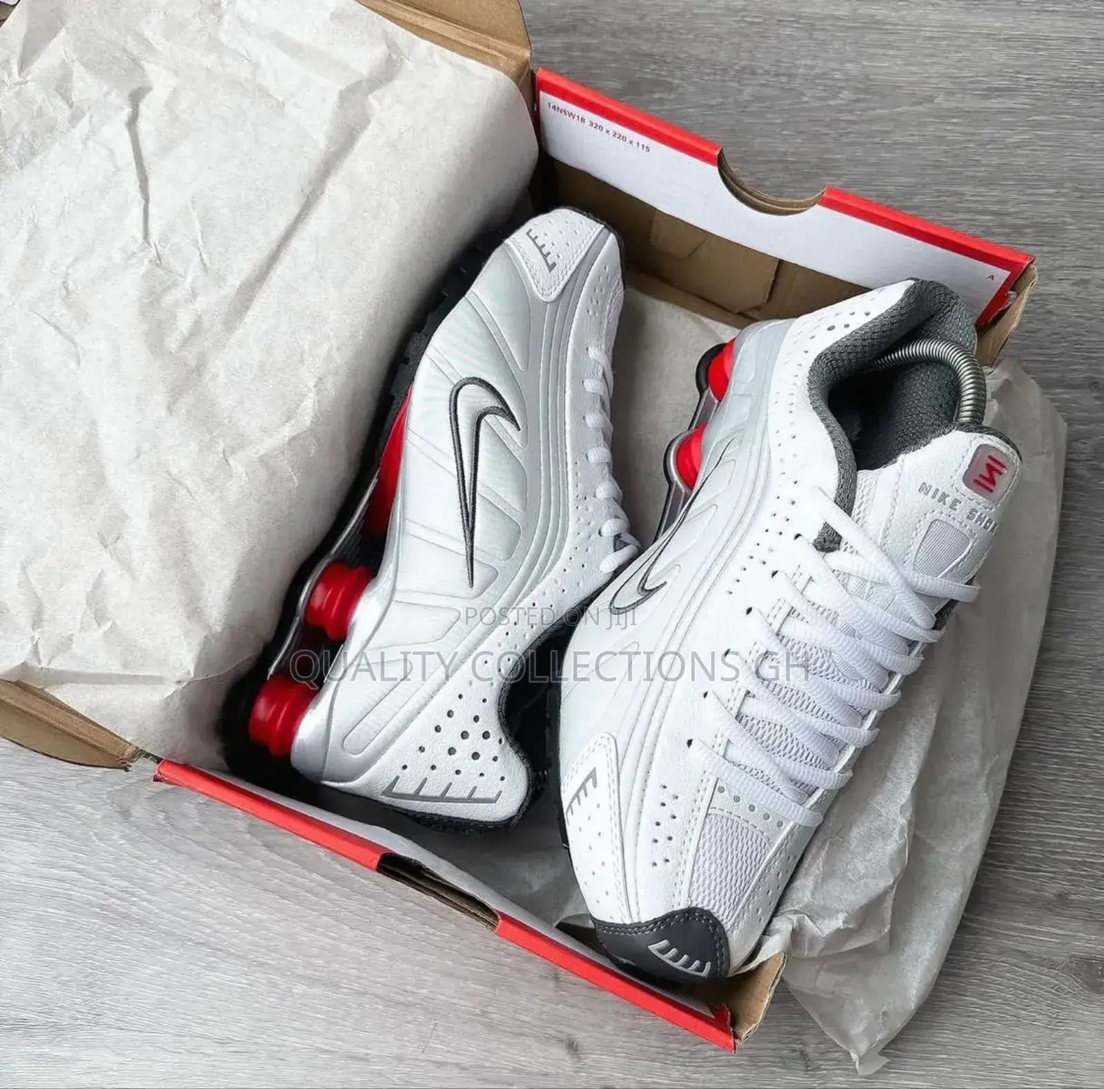 Nike Shox White Red