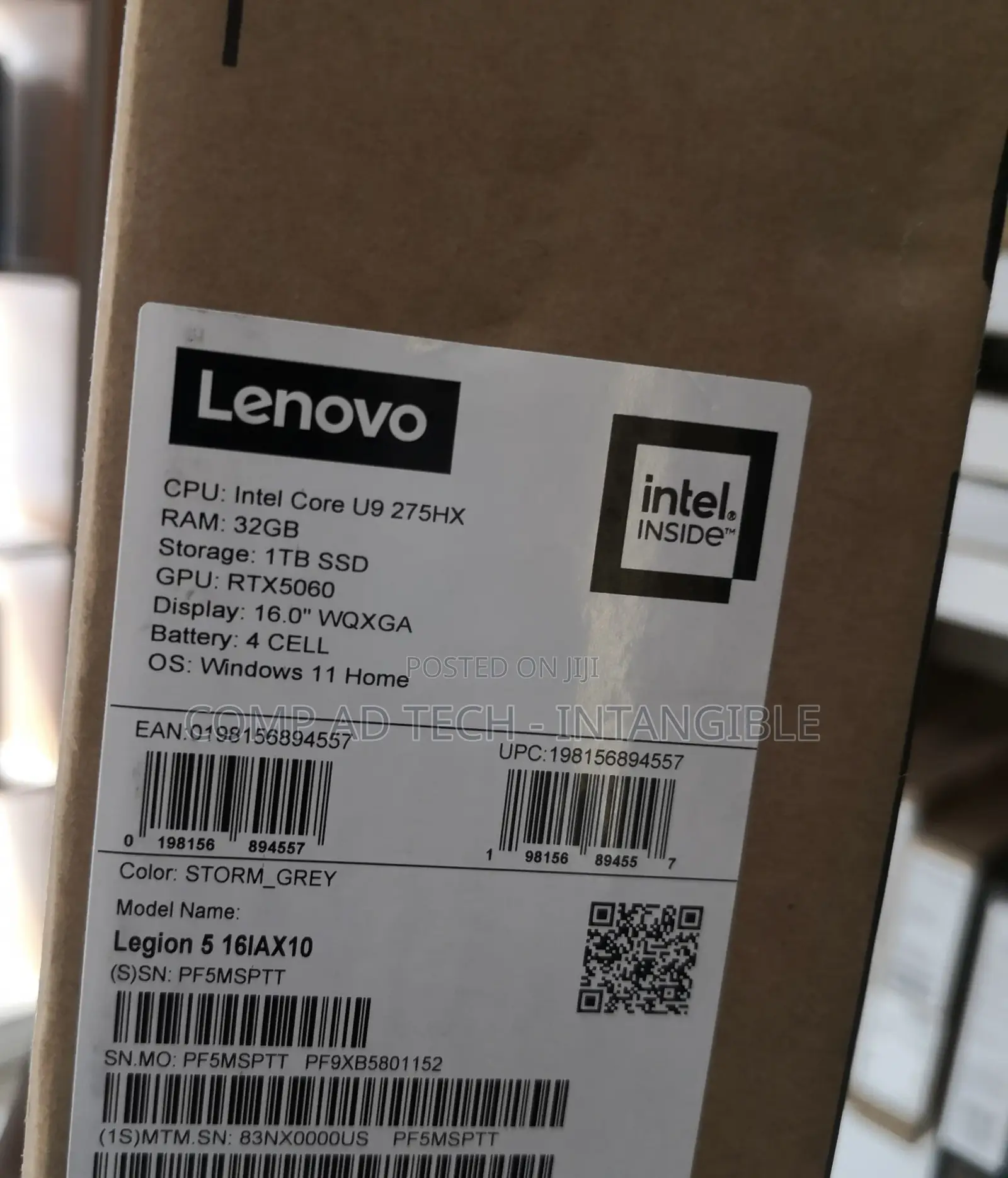 New Laptop Lenovo Legion 5 32GB Intel Core Ultra 9 SSD 1T