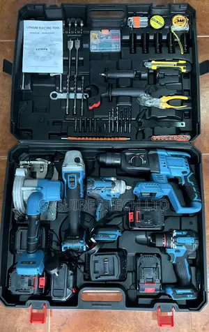 Lithium Electric Cordless Screwdriver, Drilling, Cutting Tools Set