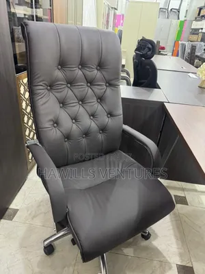 Modern-High Back Executive Office Chair Featuring Button Tufted