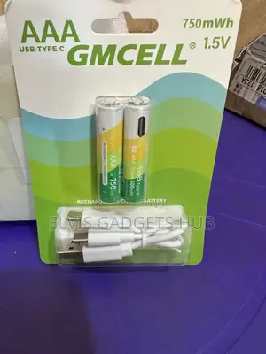 Gmcell Aaa Usb-c Rechargeable Batteries With A Charging Cable