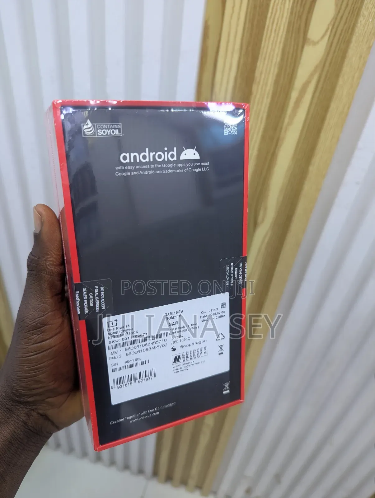 New OnePlus 15 1 TB Black
