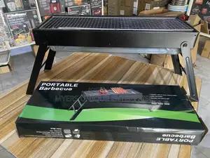 Foldable Lightweight Black Grill Stand