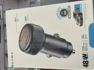 Ezra 48w Super Fast Car Charger (Usb-C Pd 30w + Usb-a Qc 18w)