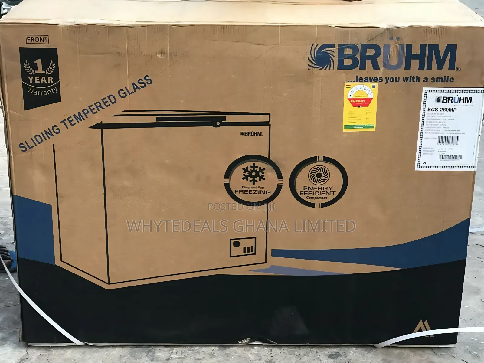 Bruhm 260_liter Chest Freezer| Energy Saving|Frost Free|2_yrs Warranty