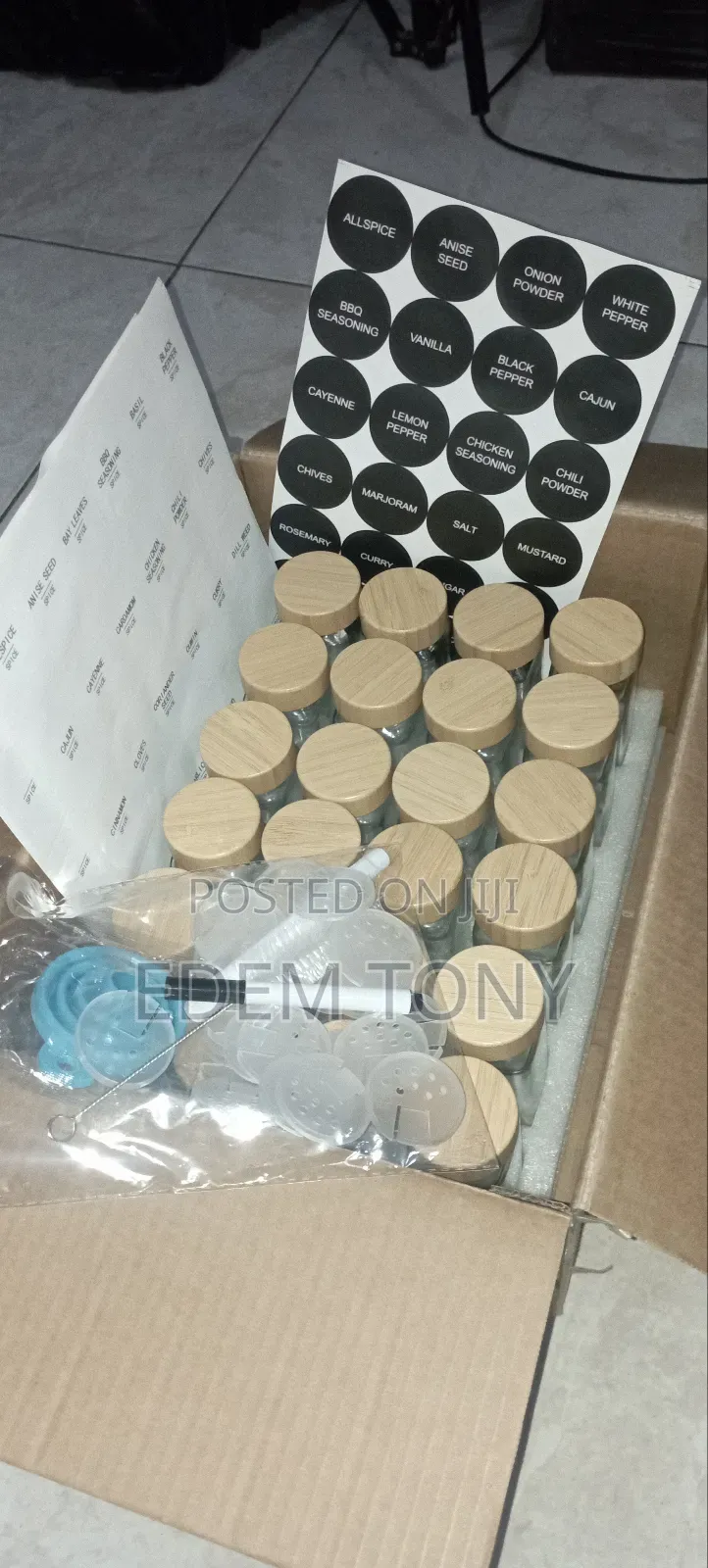 23- Pack Spice Jars With Label,Seasoning Containers,Glass Spice Jars