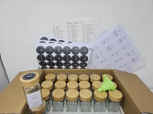 23- Pack Spice Jars With Label,Seasoning Containers,Glass Spice Jars