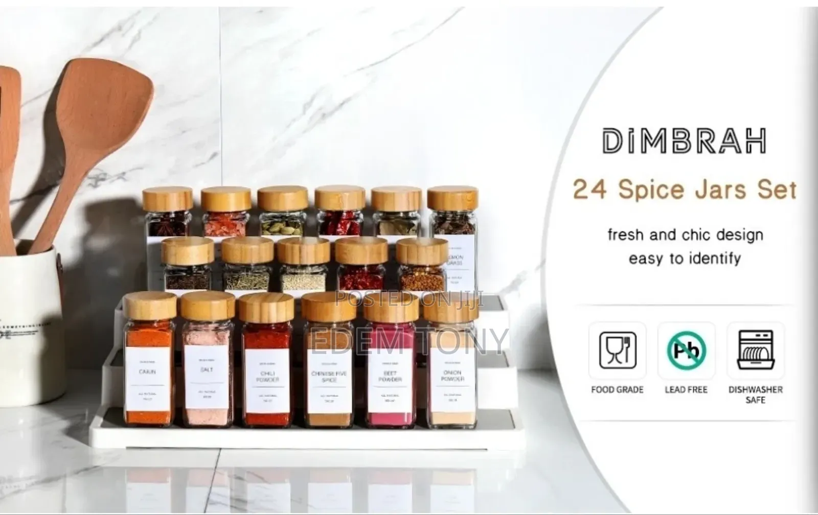 23- Pack Spice Jars With Label,Seasoning Containers,Glass Spice Jars